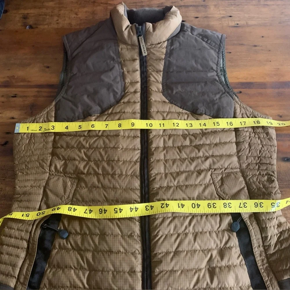 Eddie Bauer Womens Stormdown 700 Goose Down Quilted Vest Brown Sz S
